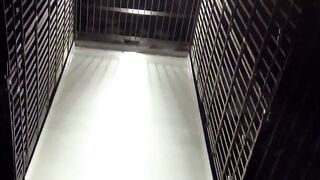 Dani Daniels A Trapped Bitch Inside A Dog Cage
