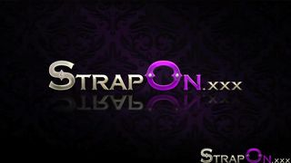 StrapOn Lesbian orgasms with a strap on dildo