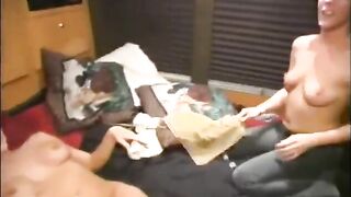 three stripper eating pussy