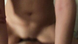 She cums all over me while tribbing