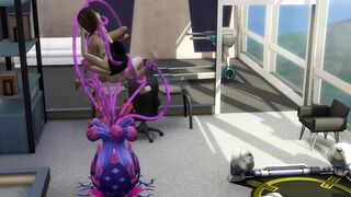 Tentacles fuck two beautiful girls