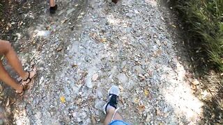 4 guys fucked a Russian whore on the beach