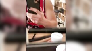 sexy young hair dresser offers her customer good blowjob and casting blowjob german stepsis