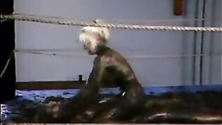 Misty Rain and chick mud wrestling