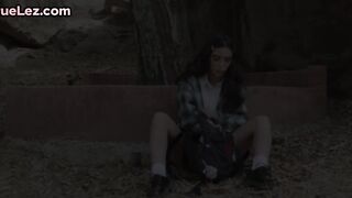 TRUE LESBIAN - Tattooed lesbian seduces petite dyke b4 eating her out
