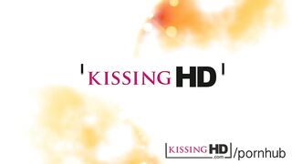 Kissing HD Sultry redhead pushes her sexy body on Eurasian teen lesbian