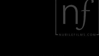 Nubile Films - Real orgasm from lesbian pussy fingering