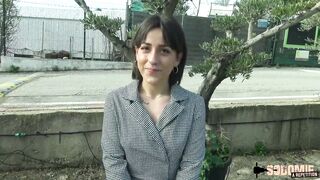 Manéa and Mélia, two naughty lesbians who fuck a guy