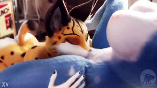 Furry chupando a buceta de outra furry