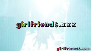 Girlfriends Testing tongues with naughty words and oral