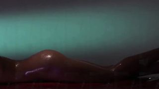 Oiled strapon sex