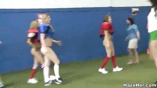 Hot Lesbian Sexcapade After Some Naked Football