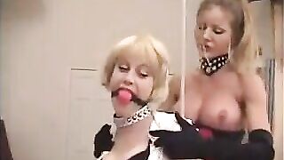 Lezdom boss & sub