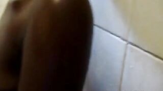 Chunky African babe fucks slim honey