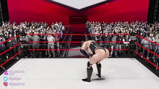 3D WWE Becky Lynch women wrestling