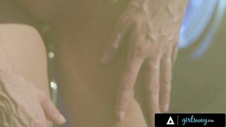 GIRLSWAY - Petite Blonde Coco Lovelock Has Intense Fingering and Pussy Licking With Stepsister's BFF