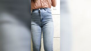 Dancing because I can’t hold my pee anymore / Peeing my jeans.