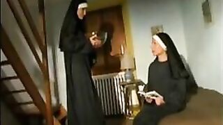lusty horny nuns get off with each other