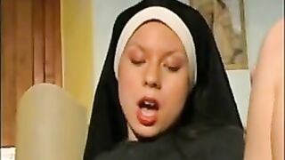lusty horny nuns get off with each other