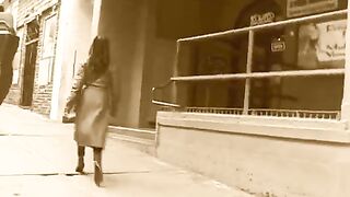 Prostitute steals butt plug and plays with it in public...