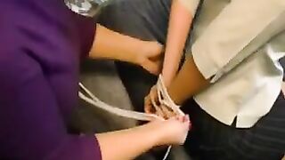 Lesbian Captures MILF to Sell Her
