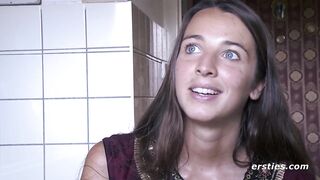 Ersties - Blue Eyed Tanja Fingers Her Wet and Hairy Pussy