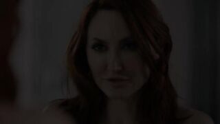 Redhead lezdom dominates oral orgy
