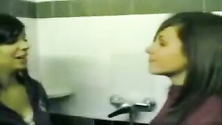 two girls good deep kiss