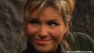 Blonde Girls In Bondage Making Love And War