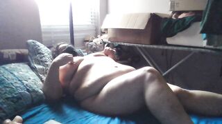 Masked BBW Morning Masturbation