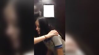 Lesbians kissing