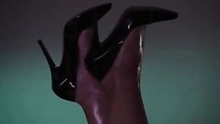 oiled strapon