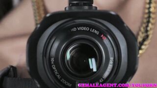 FemaleAgent Agents tight pussy gets creampied