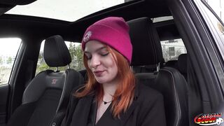 GERMAN SCOUT - First Anal Sex at Pickup Casting with Skinny Redhead Foxy Icegram