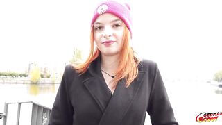 GERMAN SCOUT - First Anal Sex at Pickup Casting with Skinny Redhead Foxy Icegram
