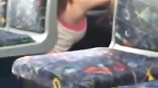 2 Girls Caught Eating Pussy on Public Bus