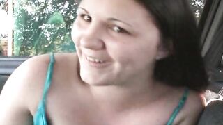 Chubby Car Bitch Mother of the Year Sucks Dick Shows Puss n Tits Prison Stories Too!