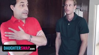 Daughter Swap - Newly Divorced Stud Gets To Fuck His Best Friend's Daughter Hard During Vacation
