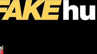 FAKEHUB Special: Public Agent threesome with blonde teen college girls fucking outdoors