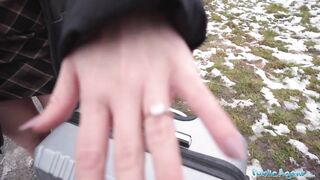 Public Agent Wife with a fabulous body cheat with a guy who has big dick