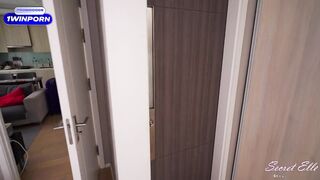 gf's SISTER Begging for more and gets UNEXPECTED CREAMPIE, when gf in the shower - Secret Elle