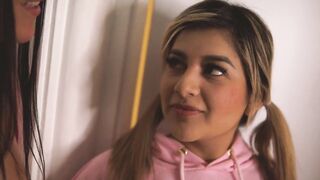 Family Threesome! I like to Watch my Stepmom fuck her Boyfriend and I join them, Creampie! Naty Delgado and Kathalina777