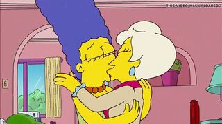 The Simpsons - Lindsey Naegle Kiss Marge Simpson