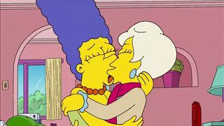 The Simpsons - Lindsey Naegle Kiss Marge Simpson