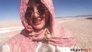 Porn inside an abandoned Bus in DESERT -Amateur Porn Vlog 2