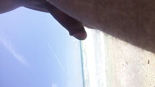 Big dick on the beach for couple 