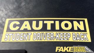 Fake Driving School New driver gets a course in lesbians
