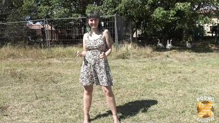 Khala, beautiful naughty girl, wants two cocks in her little pussy