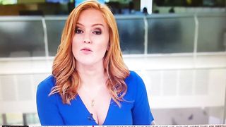 Sarah Jane Mee Sky News more jiggling cleavage 