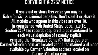 Lesbian Hottie Carmen Valentina Eats Pussy With Its Cleo!